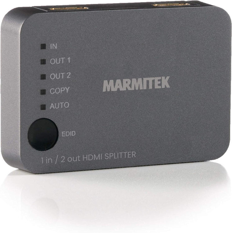 HDMI Splitter 4K60 - Marmitek Split 312 UHD - 1 Ein / 2 Aus - Ultra HD - 4K60 - HDMI Verteiler - 384