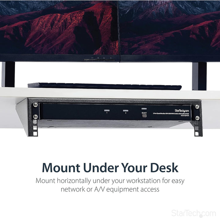 StarTech.com 2HE Vertikale Wandhalterung für Patch Panels - Stahl Rack mit Montagematerial für 19" N