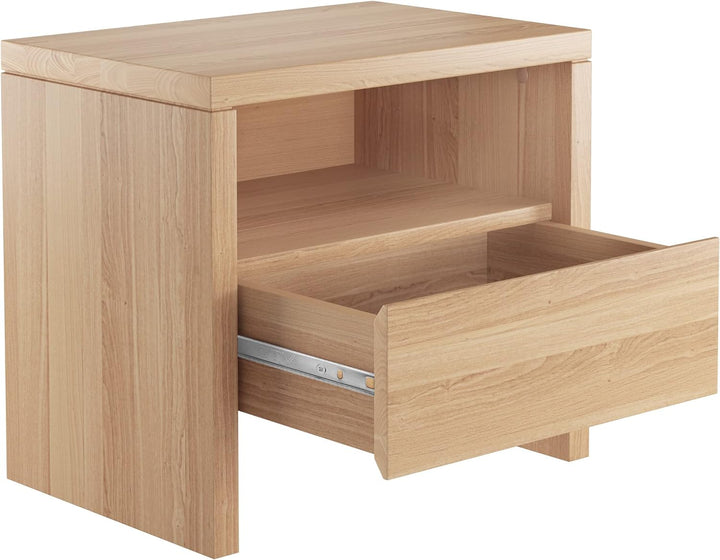 Erst-Holz Nachttisch Buche Nachtkästchen Bettkommode mit Schublade 90.20-K42
