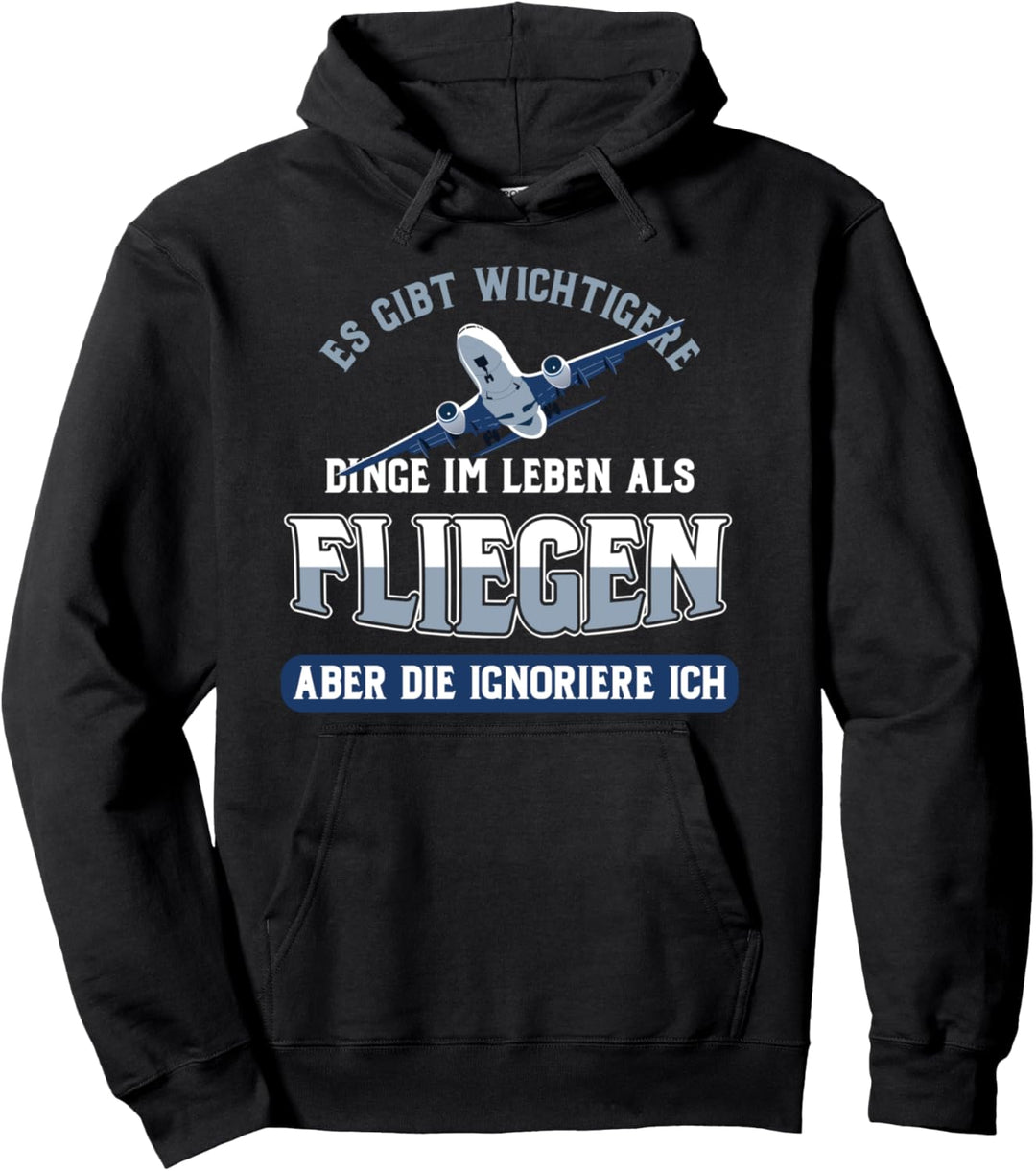 Fliegen Flieger Pilot Flugzeug Flugplatz Flug Reise Geschenk Pullover Hoodie