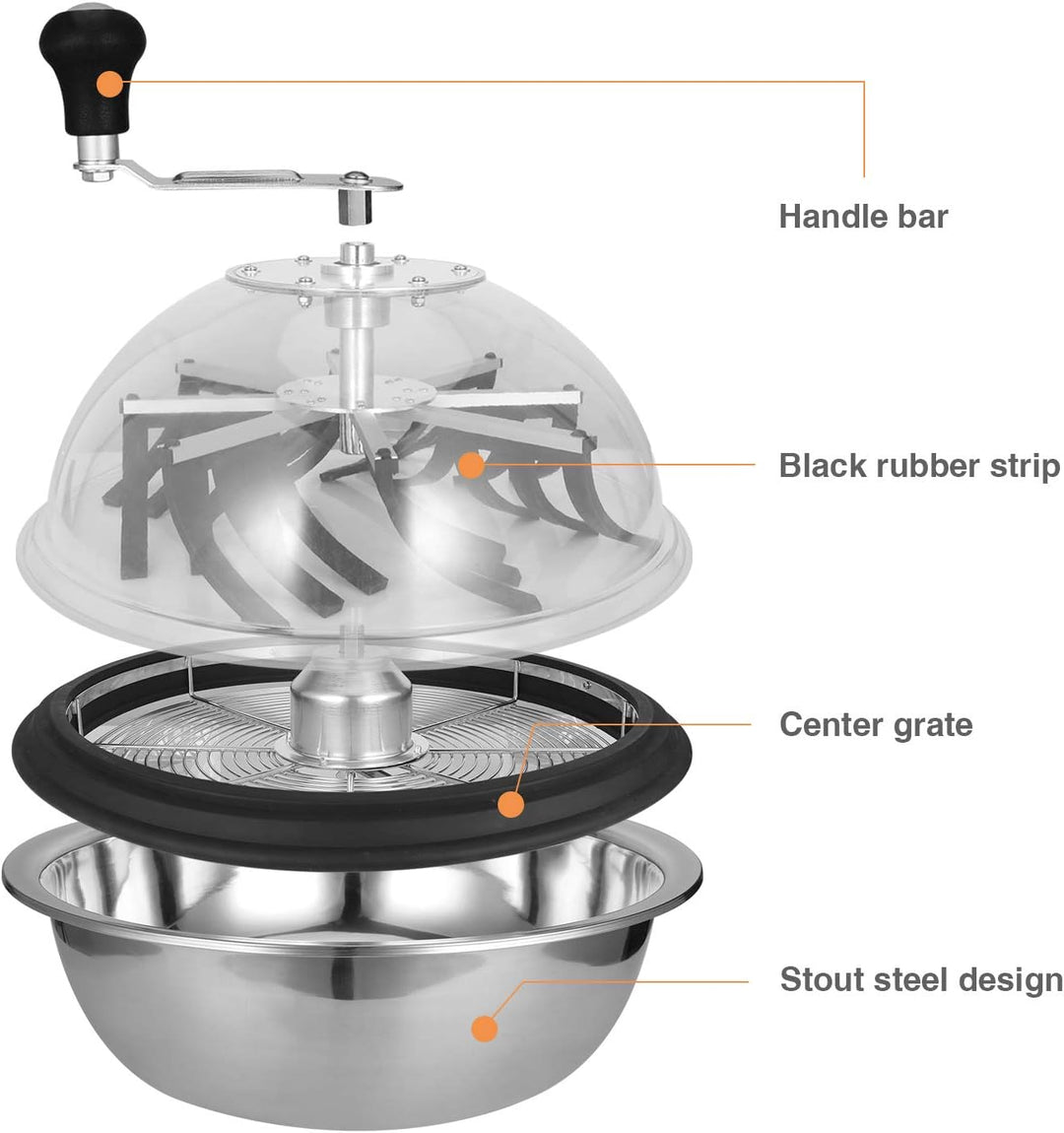 Mi hogar 19 Zoll Blatt Bowl Trimmer Maschine Twisted Spin Cut für Pflanze Knospe und Blume mit verbe