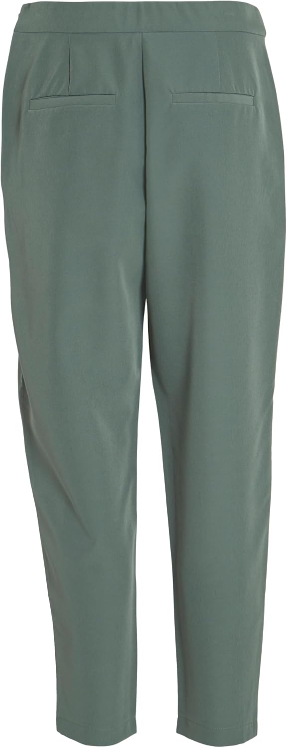 Vila Female Cropped Hose VICARRIE Mid-Rise 34 Duck Green, 34 Duck Green