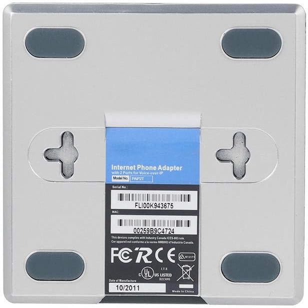 Adapter für Internet Telefone, VoIP Gateway Adapter für Internet Telefone mit 2 Anschlüssen, SIP-RJ4