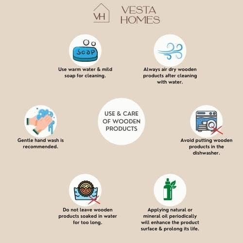 Vesta Homes Schneidebrett/Schneidebrett/Servierbrett, Wurstbrett, Platte für Gemüse, Obst und Käse |