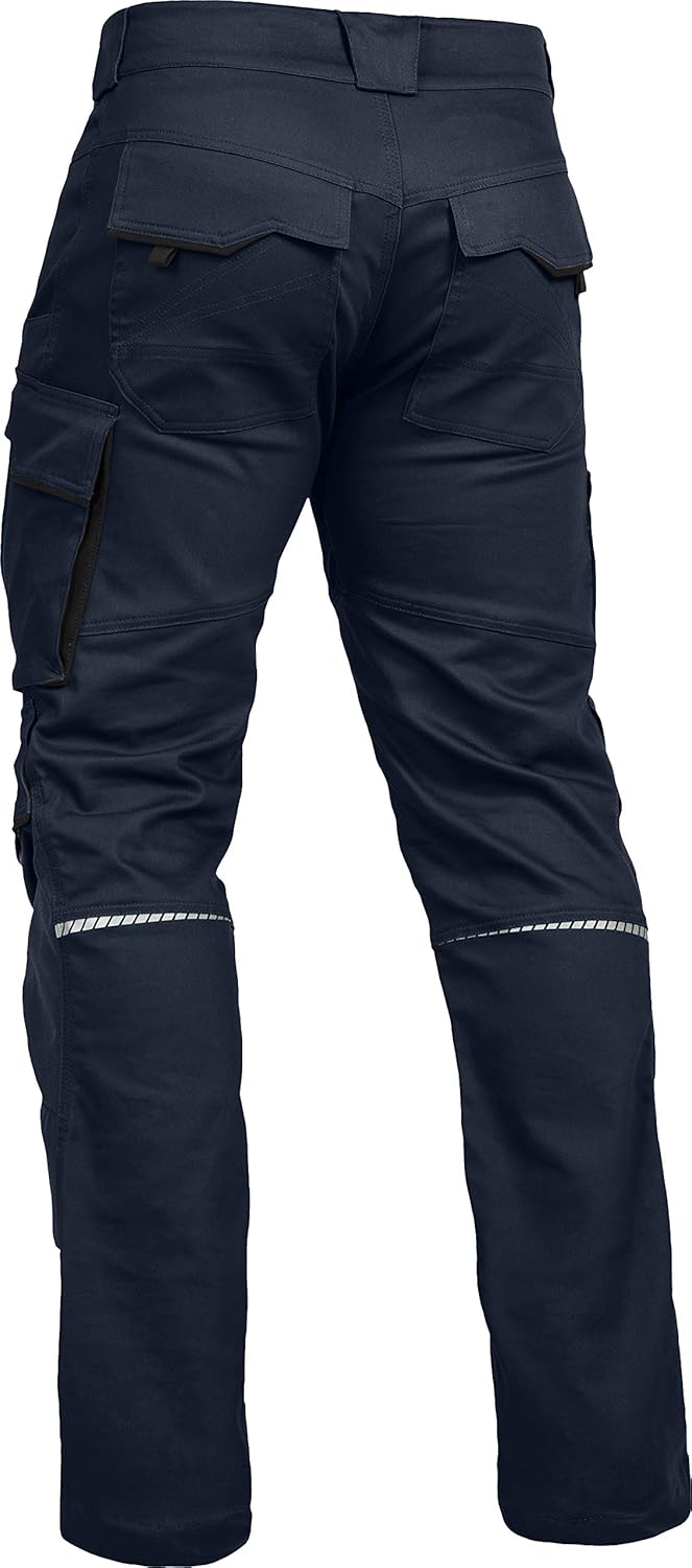 LEIB WÄCHTER Flex-Line Arbeitshose Bundhose Premium grün-schwarz mit Spandex … 46 Marine/Schwarz, 46