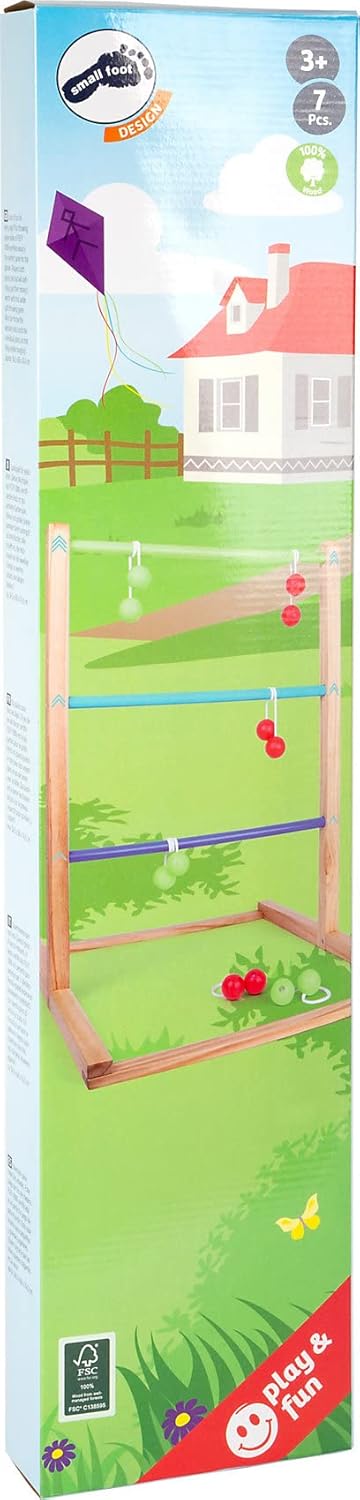 small foot Wurfspiel Leitergolf „Active“ aus Holz, Outdoor-Spiel für Gross und Klein, ab 3 Jahren, 1