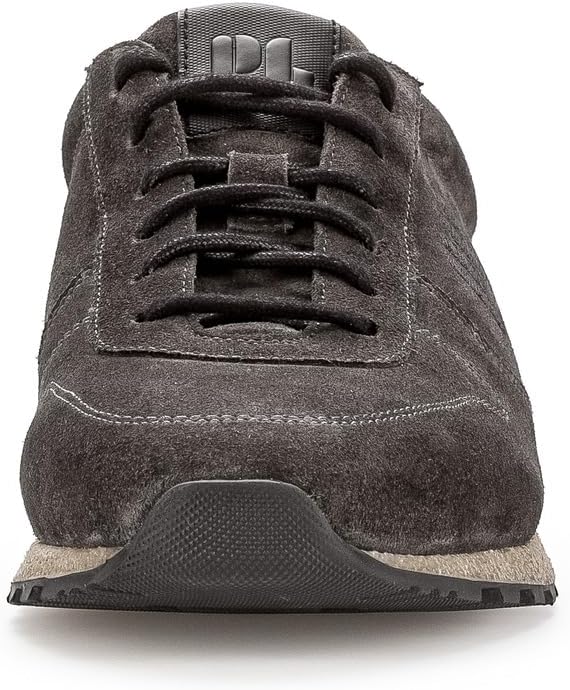 Pius Gabor Herren Sneaker Low,Halbschuhe,zertifiziertes Leder,Wechselfussbett 40 EU Weit Grau Slate,