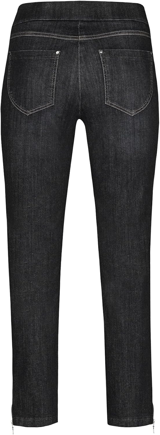 ROBELL Style NENA09 - 7/8 Damen Jeans straight - Jeanshose Damen high waist - Stretch Jeans Hose mit
