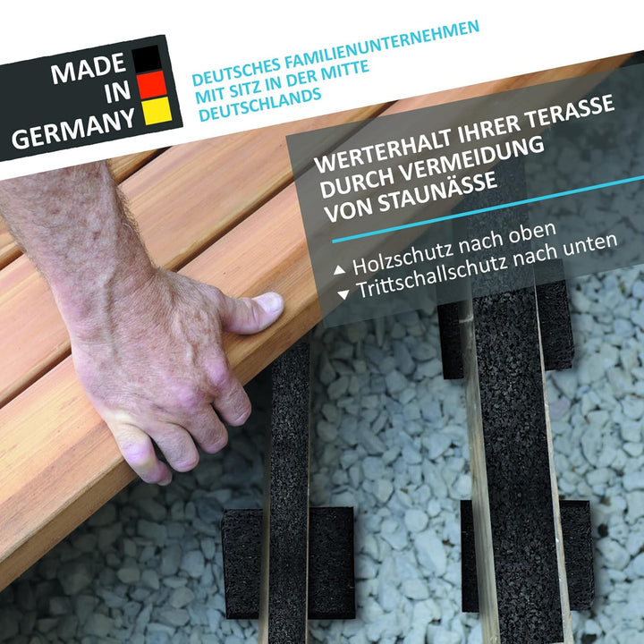 My Plast Terrassenpads Rolle [10.000x50x10 mm, 1 Stück] Bautenschutzmatte Rutsch- & Wetterfest, wass