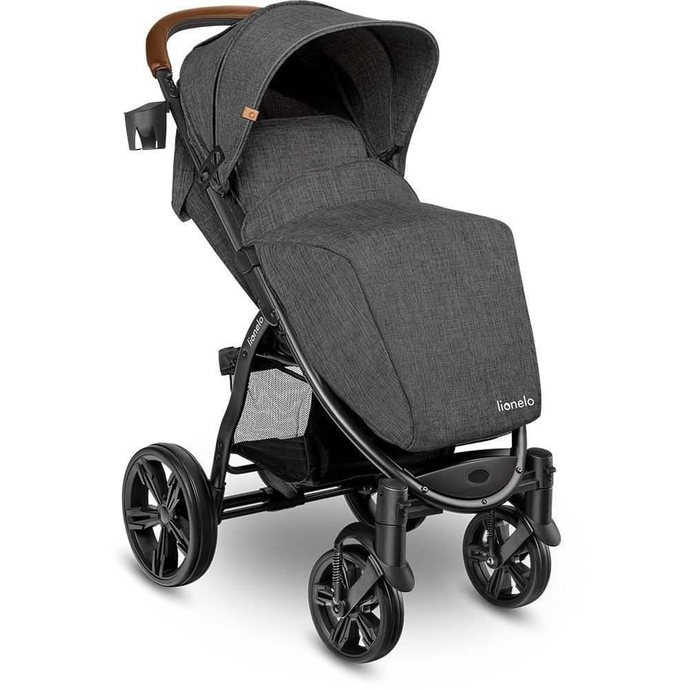 LIONELO Annet Plus Buggy bis 22 kg mit Liegefunktion, Kinderwagen klein zusammenklappbar mit Zubehör