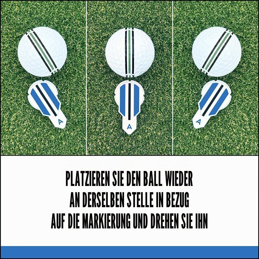 Alignment Ball Mark Golf Marker - Golf Accessories for Putting Aid – Golf Ball Alignment Marking Too