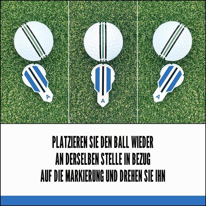 Alignment Ball Mark Golf Marker - Golf Accessories for Putting Aid – Golf Ball Alignment Marking Too