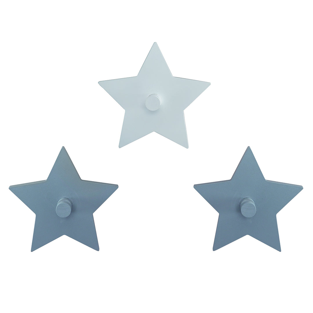 roba Wandhaken Little Stars mit Sterne Motiv - Wandgarderobe &amp; Deko für Baby &amp; Kinderzimmer - 3-er S