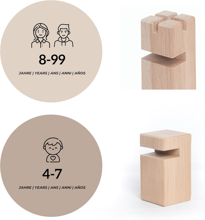 waelderspielzeug Kinder-Fröbelturm - Teamspiel für Kleinkinder von 4 bis 7 Jahren - das Original aus