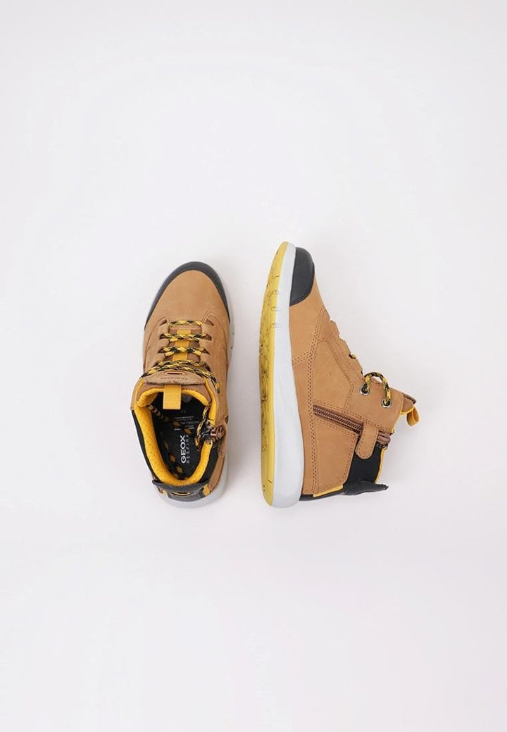 Geox Jungen J Aeranter Boy ABX A Chukka Boot 31 EU Brown Dk Yellow, 31 EU Brown Dk Yellow