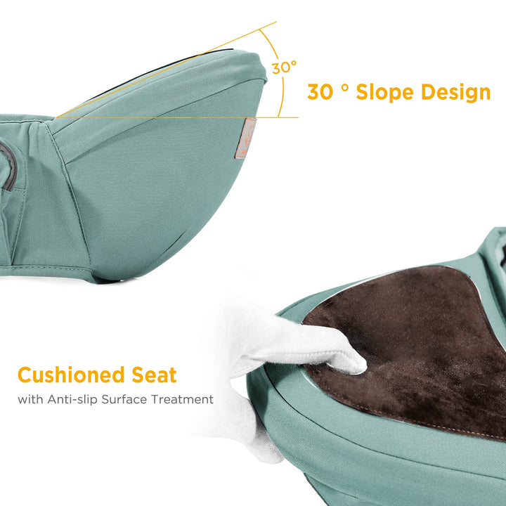 GAGAKU Baby Hüftsitz Leichte Taille Hocker 4 Tragepositionen für Kinder 0-36 Monate Neugeborenes - H