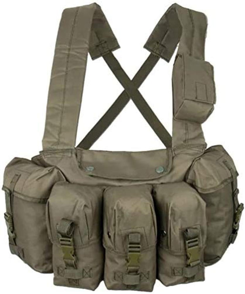 Mil-Tec Unisex 1610353000190000-brystrig Chest Rig, oliv, Einheitsgrösse EU