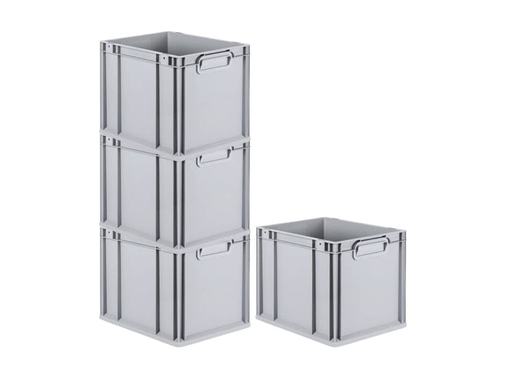 PROREGAL SuperSparSet 4x Eurobox NextGen Grip | HxBxT 32x30x40cm | 30 Liter | Griffe geschlossen | G
