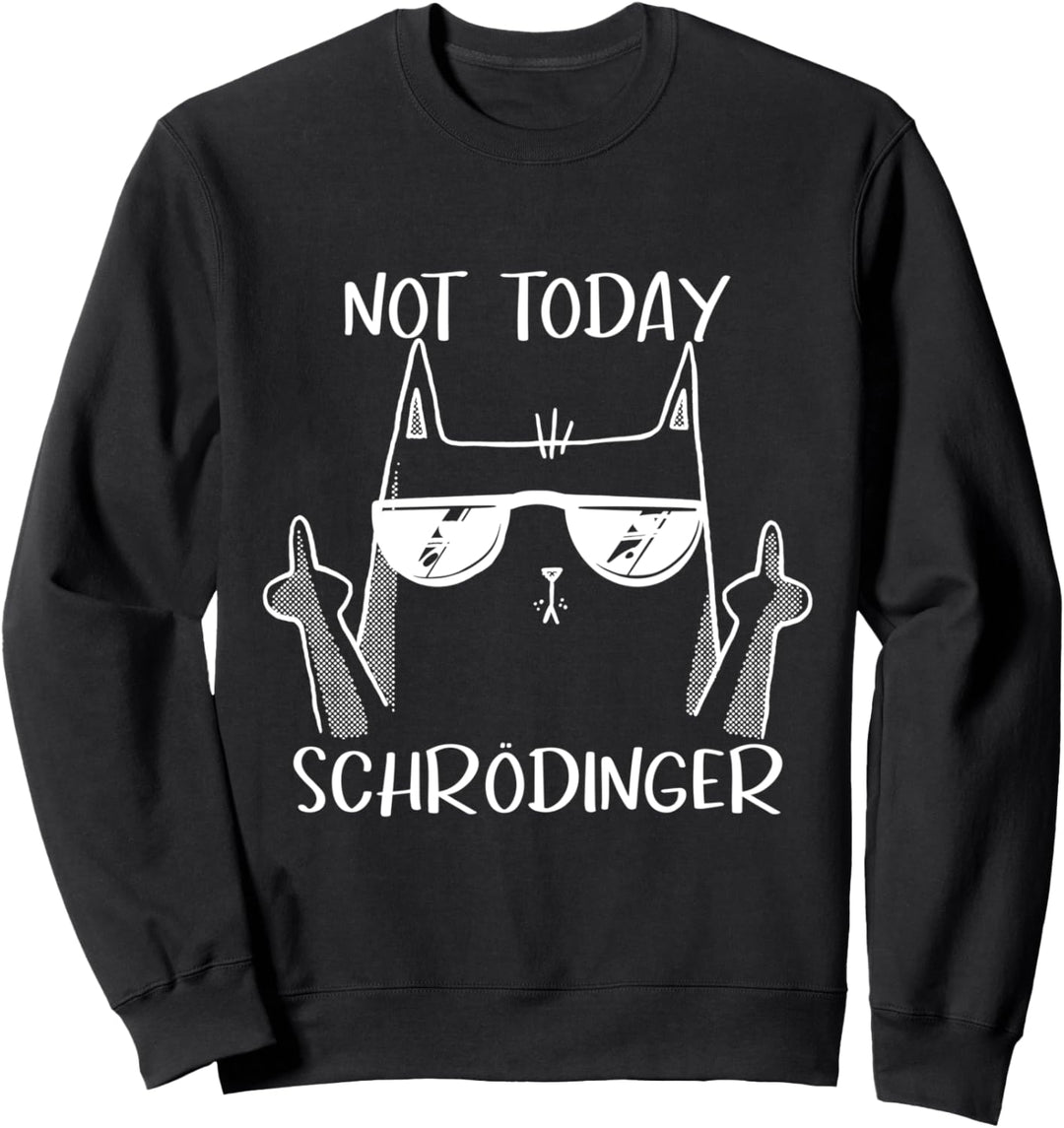 Not Today Schrödinger Katze Physik Experiment Sweatshirt