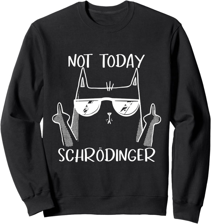 Not Today Schrödinger Katze Physik Experiment Sweatshirt