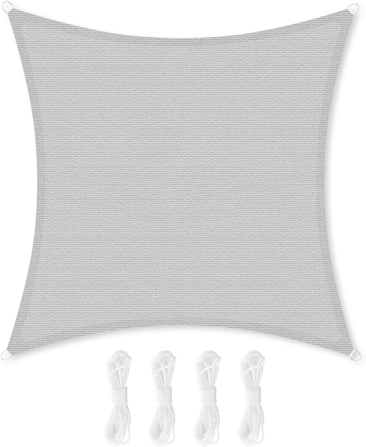 SONGMICS Sonnensegel 2 x 2 m, Sonnenschutz aus HDPE-Gewebe, luftdurchlässig, wasserdurchlässig, für