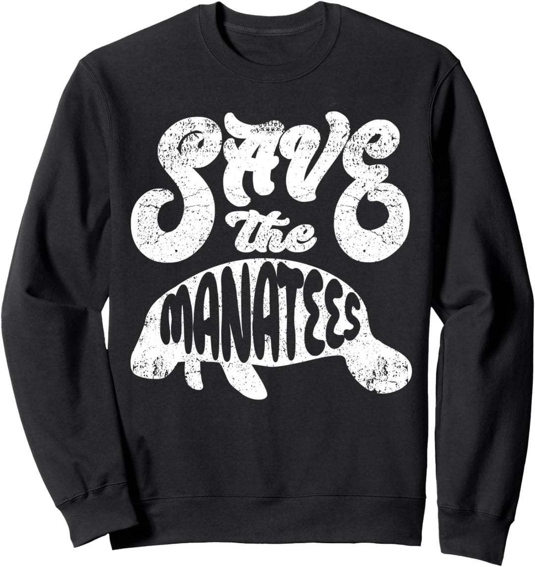 Save The Manatees Geschenk Seekuh Manatee Floaty Potato Sweatshirt