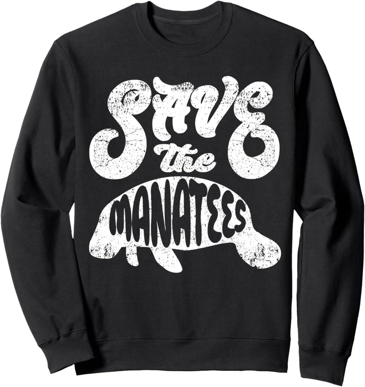 Save The Manatees Geschenk Seekuh Manatee Floaty Potato Sweatshirt