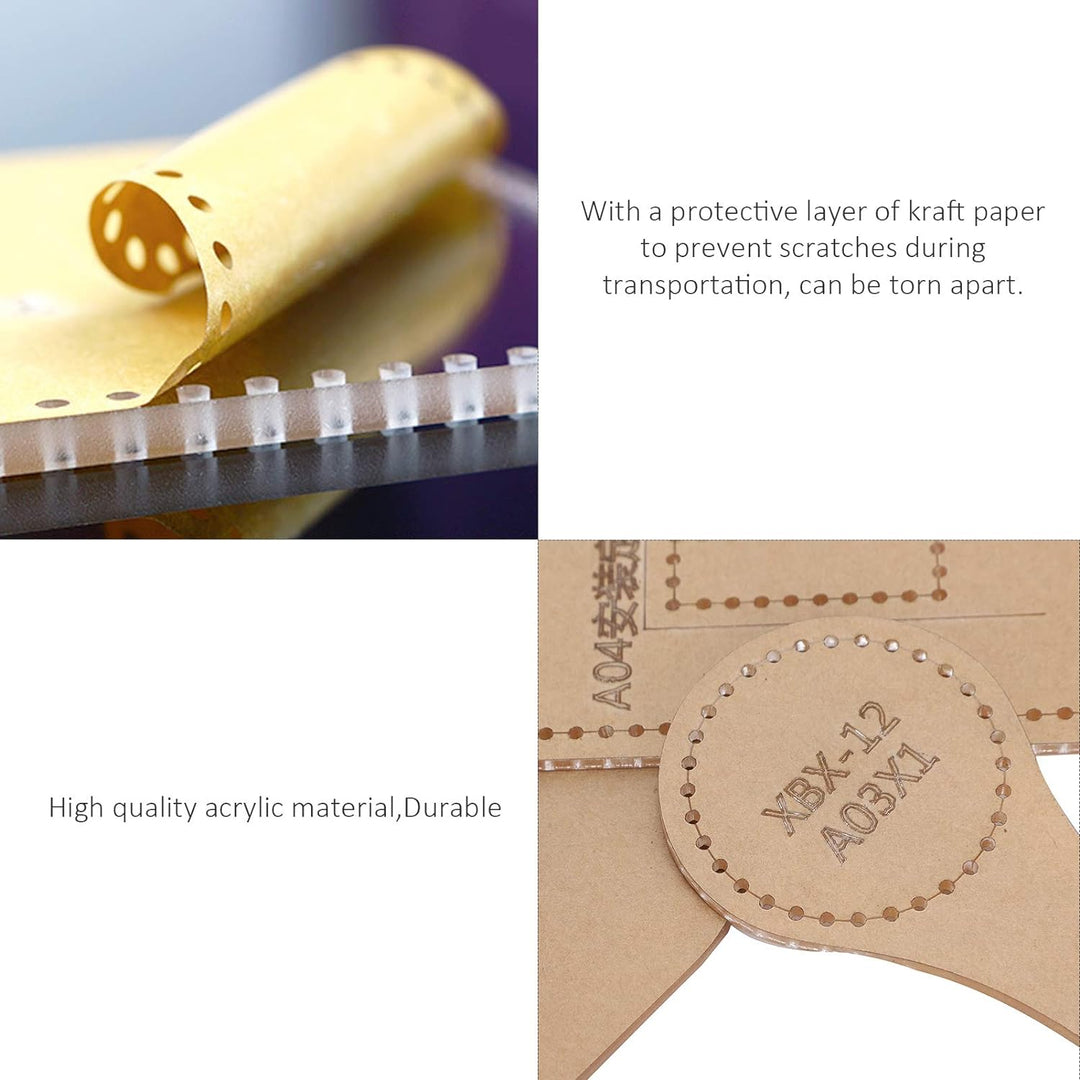 Single-Shoulder Bag Wallet Pattern Acryl Vorlage Geldbörse Making Stencil Kit Leder Craft Pattern fü