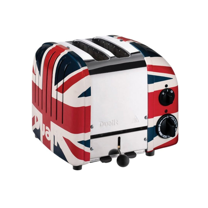 Dualit NEWGEN Premium Toaster 2 Scheiben Union Jack, handgefertigter Toaster Retro, ProHeat®-Heizele