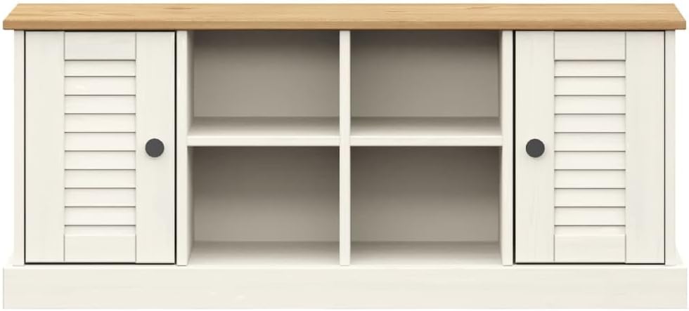 vidaXL Schuhschrank, Schuhregal mit viel Stauraum, Schrank Schuhe mit Metallknöpfen, Schuhkommode Sc