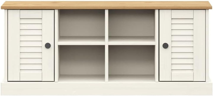vidaXL Schuhschrank, Schuhregal mit viel Stauraum, Schrank Schuhe mit Metallknöpfen, Schuhkommode Sc