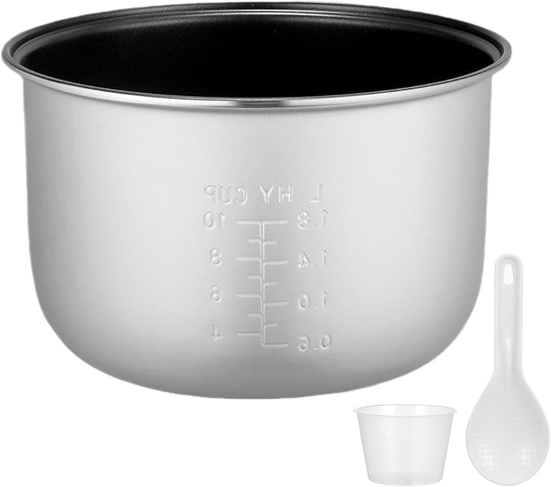 Hperu Reiskocher Liner, 4,5qt/5l Reiskocher Innenpot Ersatz, Reiskocher Innentopf, Innenkochtopf, Al