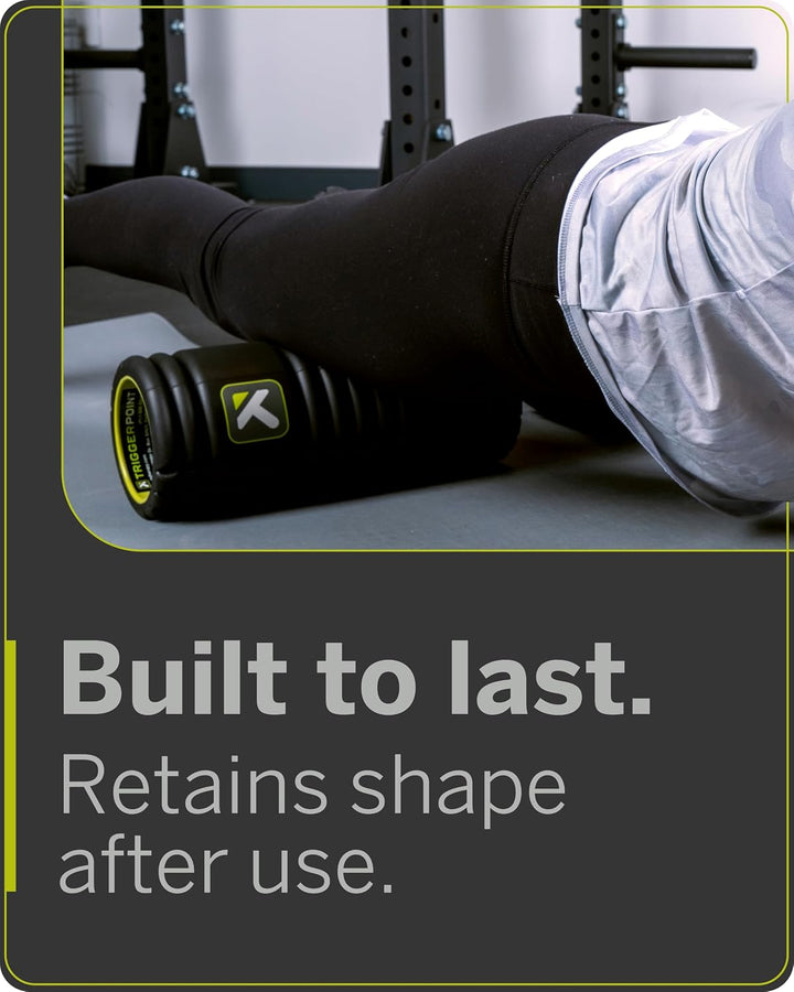 Trigger Point Foamroller Grid - Mit kostenlosen Online-Videos, 33x14 cm, Schwarz, 15920 Trigger Poin
