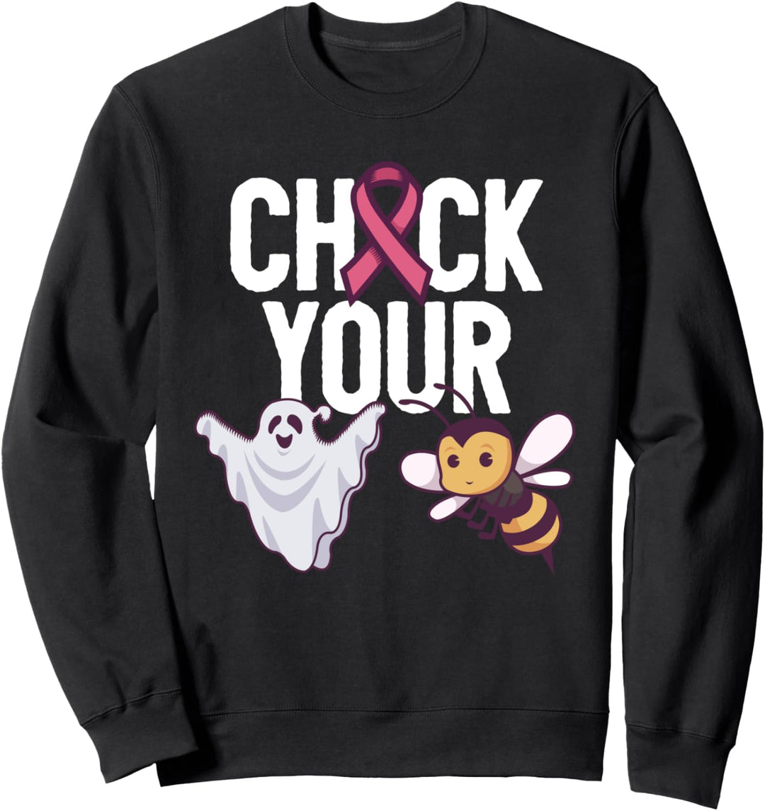 Brustkrebs-Vorsorge Wortspiel Sweatshirt