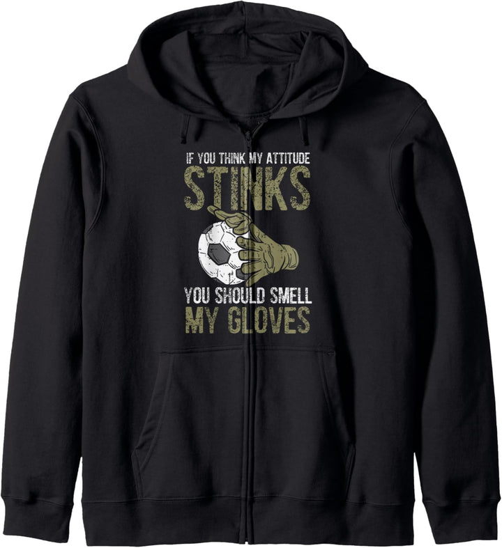 My Attitude Stinks Handschuhe für Fussballtorwart Kapuzenjacke