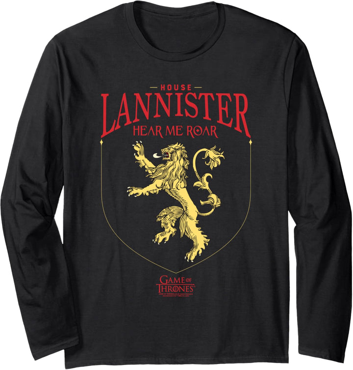 Game of Thrones House Lannister Sigil Langarmshirt