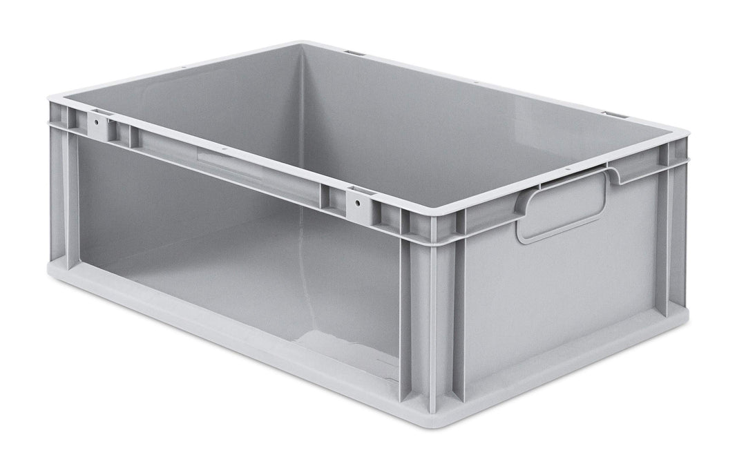 aidB Eurobox NextGen Store Seite offen, 600x400x220 mm, robuste Regalbox mit Entnahmeöffnung, stapel