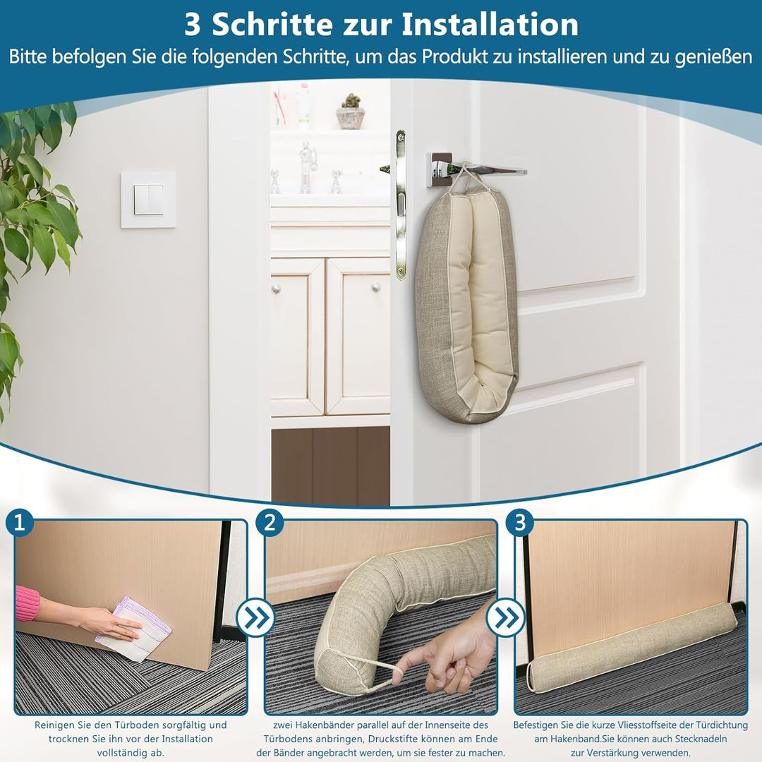 HooTown Zugluftstopper für türen, 92cm Schwerer Zugluftstopper tür Zugluftstopper Windstopper Türluf