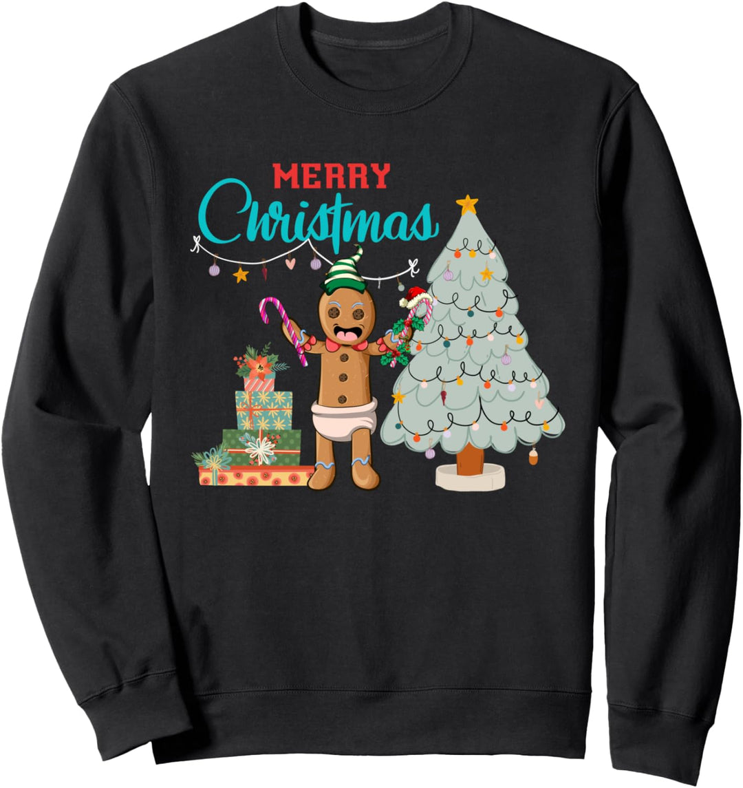 Weihnachtsgeschenke Pajama Frohe Weihnachten Lebkuchen Sweatshirt