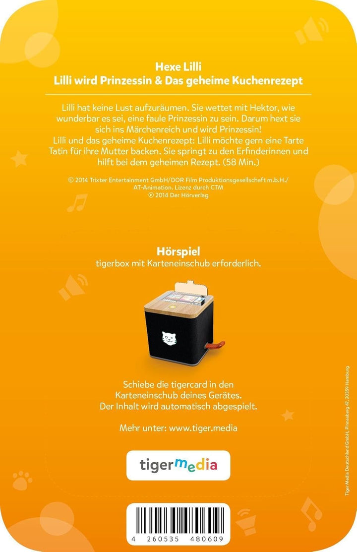 tigermedia tigercard Hexe Lilli Folge Lilli wird Prinzessin Das geheime Kuchenrezept tigerbox Hörbox