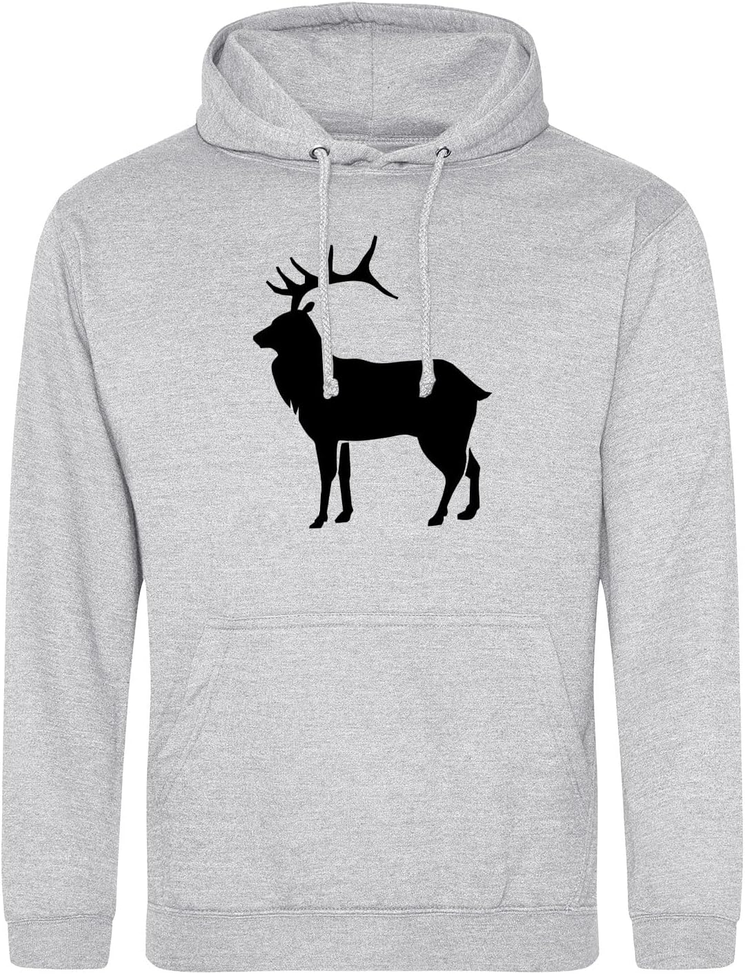 huuraa Unisex Hoodie Hirsch Silhouette Pullover Vegan Grösse S-3XL mit Motiv für alle Tierfreunde Ge