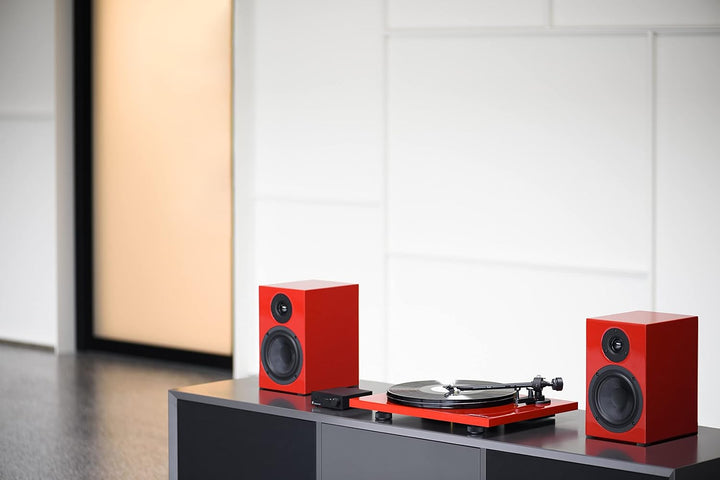 Pro-Ject Speaker Box 5, 2-Wege Regallautsprecher mit audiophiler Bassreflex-Abstimmung, Pianolack (R