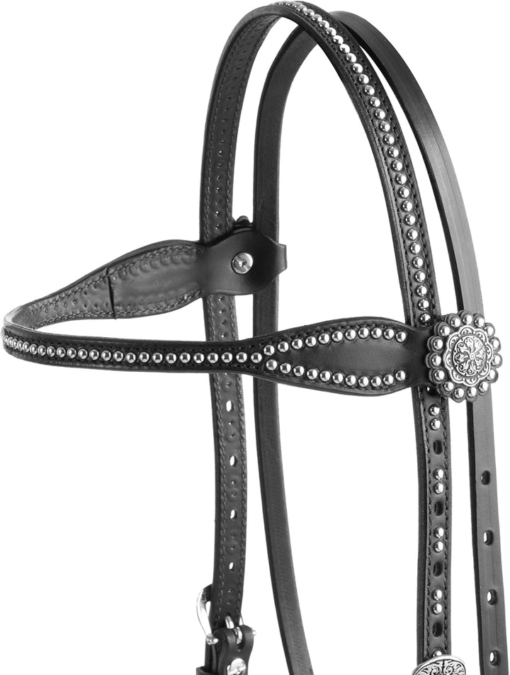 Weaver Leather Back in Black Collection Stirnband Halfter, Stirnband-Halter