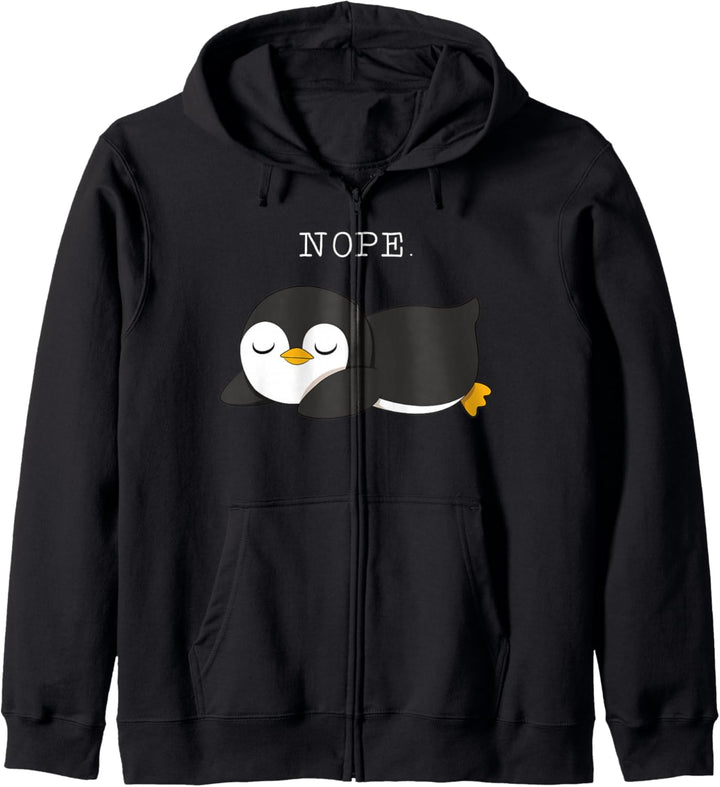 Nope Pinguin Kapuzenjacke