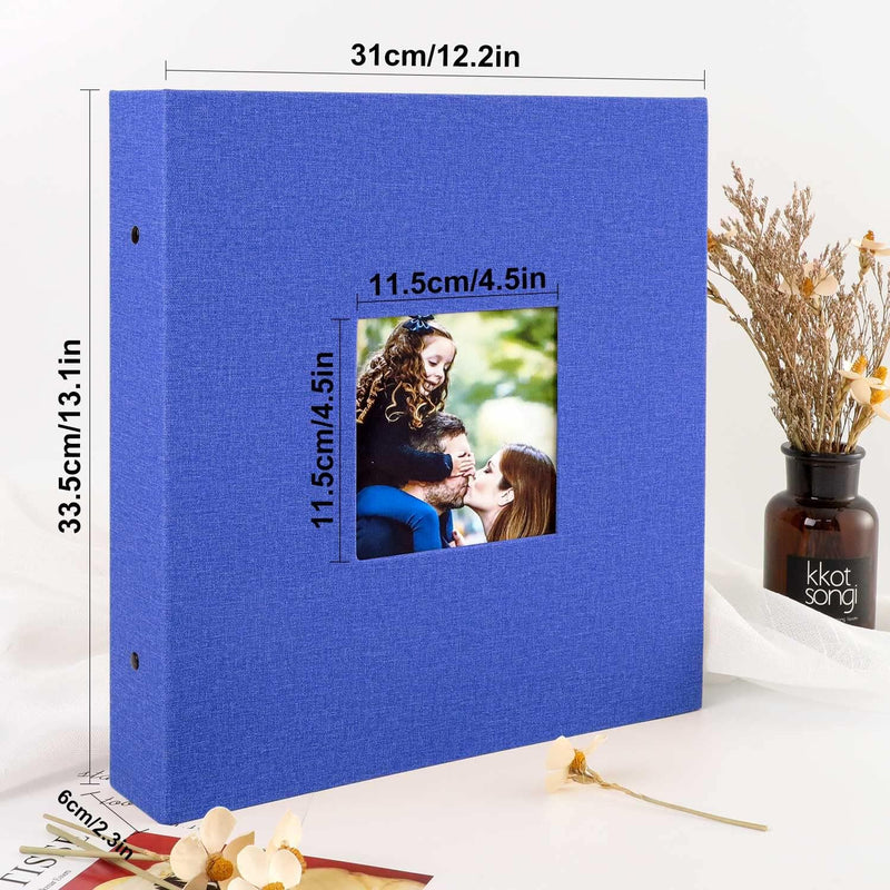 Lanpn Fotoalbum 10x15 1000, Extra Grosses XXL Leinen Einstecken Einsteckalbum für Hoch und Querforma