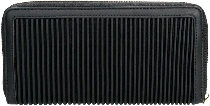 Pepe Jeans Aurora Geldbörse mit Kartenhalter Schwarz 19,5x10x2 cm Kunstleder Schwarz Aktentasche, Sc
