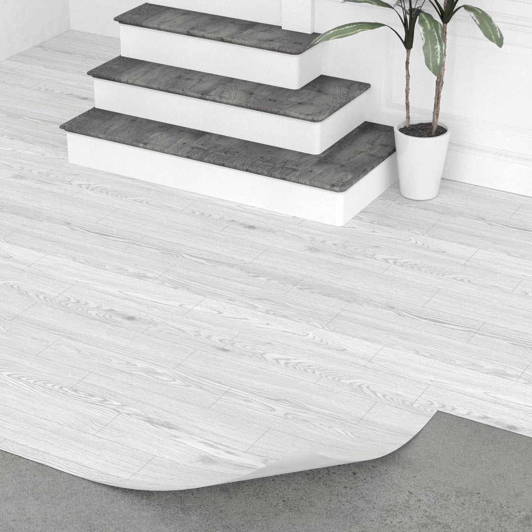 Oxdigi PVC Bodenbelag Selbstklebende 3 m², Holzoptik Vinylboden Bodenfliesen für Eingangstür, Wohnzi