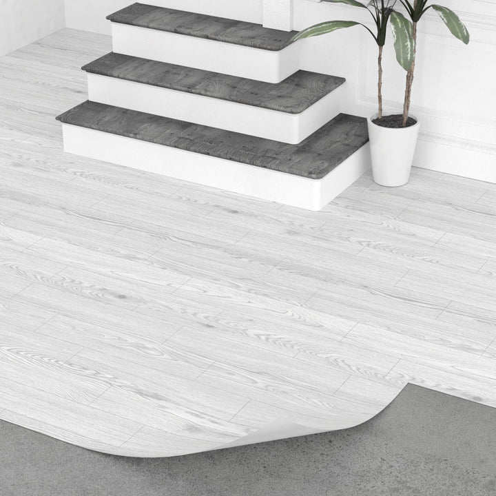 Oxdigi PVC Bodenbelag Selbstklebende 3 m², Holzoptik Vinylboden Bodenfliesen für Eingangstür, Wohnzi