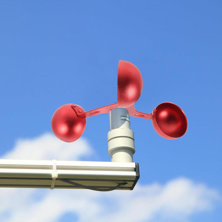 HANABASS Ersatz Windgeschwindigkeitssensor Anemometer Dreibecher 200mm Aluminium Windmesssensor Für