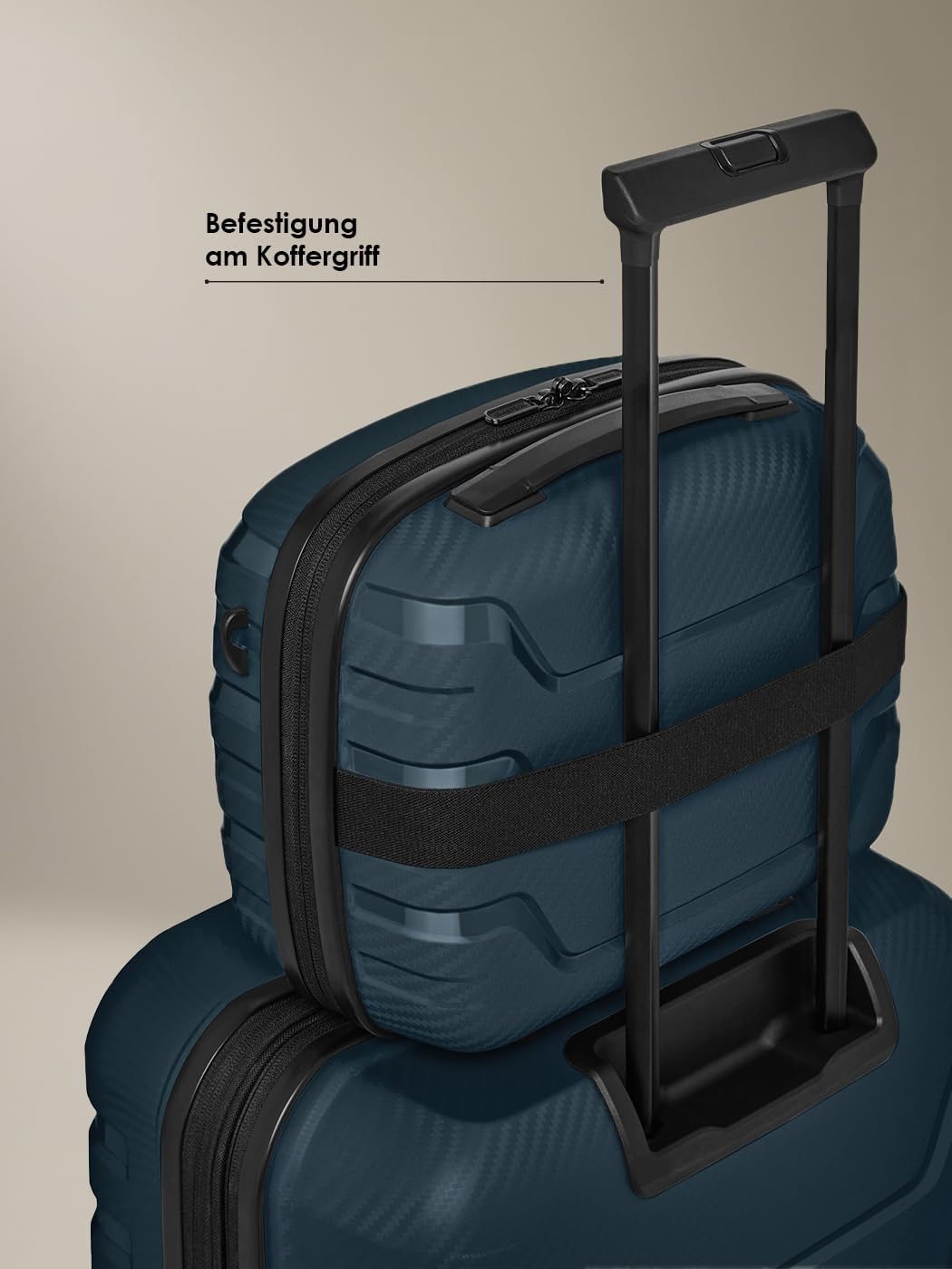 SMARTBOX Hartschalen Handgepäck Kosmetik-Koffer | Stabiles Beauty-Case mit Aufsteckfunktion | 34 x 1
